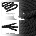 thumbnail image 3 of Uxcell 10 Feet Tug of War Rope for Adults Teen 3-Strand Natural Twisted Cotton Rope with Flag Black, 3 of 6