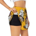 thumbnail image 3 of Lsque Cute Gnomes Halloween Printed Women's Running Shorts with Liner Pockets,Elastic Quick Dry Workout Athletic Gym Yoga Shorts,Womens High Waist Shorts-X-Large, 3 of 9
