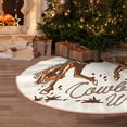 thumbnail image 5 of Fotbe Cowboy Riding Horse Pattern Christmas Tree Skirt, Tree Skirts Plush Christmas Decorations, Christmas Tree Skirts Xmas Decorations Holiday Party Decor-30", 5 of 6