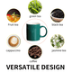 thumbnail image 5 of Taza de cerámica de 320 ml, apta para lavavajillas y microondas, taza de café, taza de té, taza de bricolaje MFZFUKR BST3028635-3, 5 of 5