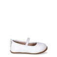 thumbnail image 2 of Wonder Nation Baby Girl Ballet Flat Dress Shoes, Sizes 2-6, 2 of 5