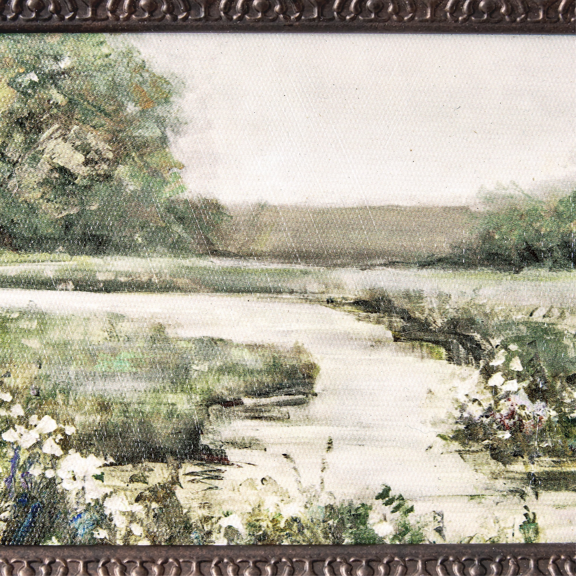 Beautiful Classic Landscape Wall Art Set of 3, Vintage Framed Wall Décor, Gold Brushed Multi-Size Frames, Farmhouse Landscape Art for Living Room, Office, Entry