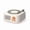 Dopamine Apricot White, variant on Retro Vinyl Record Disc Bluetooth Speaker with 360-Degree Sound Matrix, Rotating Mechanical Turntable Acoustic Driver, Wireless Portable Desktop Sound Station, Matcha Green