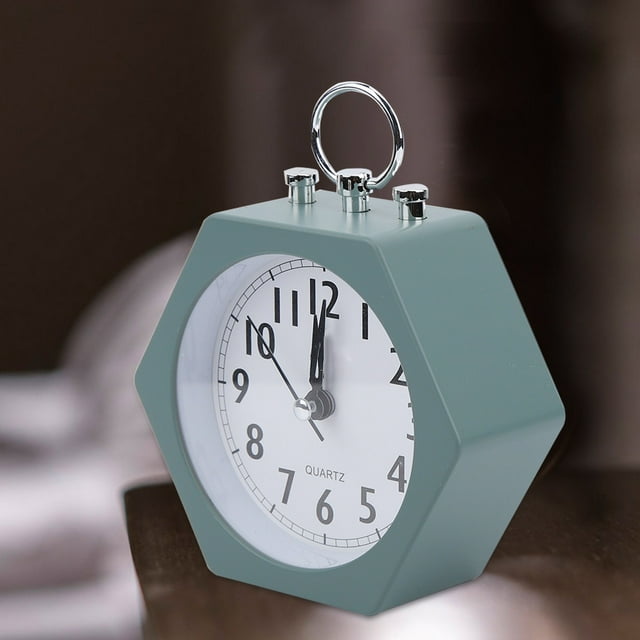 Reloj despertador deformado de dibujos animados, reloj despertador silencioso y suave, reloj despertador deformado, máxima eficiencia