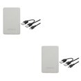 thumbnail image 2 of ZheElen Boîtier Compact USB 0 pour Ordinateurs Portables Fiable et Polyvalent Blanc 12x7.6x1.3cm 2Set, 2 of 6