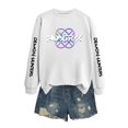 thumbnail image 1 of Moonsky Sudadera pop Demon Hun/er, sudadera Huntrix con cuello redondo, jersey de manga larga para mujer y hombre, ropa de calle, moda urbana (Blanco 2XL), 1 of 5