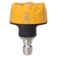 thumbnail image 1 of Boquilla de pulverización para hidrolavadora 6 en 1, multifuncional, ajustable, con conector de 1/4", color negro y amarillo, 1 of 14