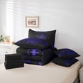 thumbnail image 6 of jejeloiu Rugby Sport Lover 7-Piece Twin Bedding Sets,Purple Football City Bedding Comforter Set For Boys Teens Reversible, 6 of 8