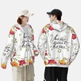 thumbnail image 3 of Rocae Home Sweet Home Floral Print Breathable Sun Protection Hoodie Quick-Dry Lightweight Long Sleeve Hoodie Unisex Running Sports Shirt X-Large, 3 of 9