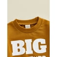 thumbnail image 5 of TSEXIEFOOFU Newborn Baby Boys Pullovers Long Sleeve Round Neck Letter Print Loose Sweatshirts, 5 of 8