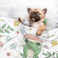thumbnail image 3 of Pofeuu Frog and Mushrooms Print Puppy Blanket,Dog Blankets,Pet Blanket Cozy Cat Blankets for Indoor Cats, Fuzzy Pet Blanket for Kitten Doggy Dog Blankets-Medium, 3 of 8