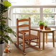 thumbnail image 3 of Ktaxon Wooden Child's Rocking Chair,Hardwood Rocker,Small Wooden Rocker with High Backrest for Kids Ages 3-6,for Patio Porch Outdoor & Indoor,Living Room,Bedroom,Balconies(Teak), 3 of 9
