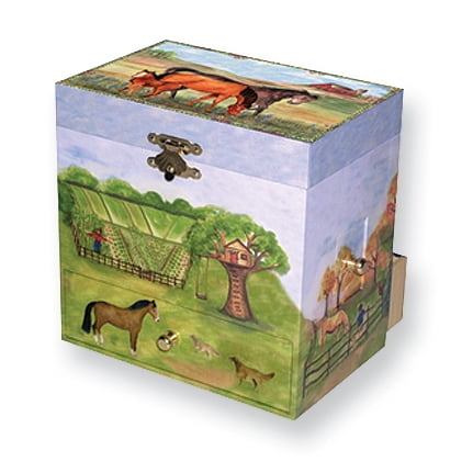 Horse Ranch Musical Treasure Box