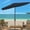 Navy/White, variant on SAFAVIEH Outdoor Collection Venice 6.5 x 10-Foot Rectangle Umbrella Navy/White
