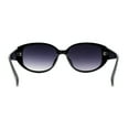thumbnail image 4 of Womens Elegant Chic Oversize Oval Designer Fashion Plastic Sunglasses Black Slate Smoke, 4 of 4