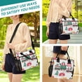 thumbnail image 5 of FORMRS Insulated Lunch Bag Unisex Large Capacity with Shoulder Strap, Christmas Train, 5 of 6
