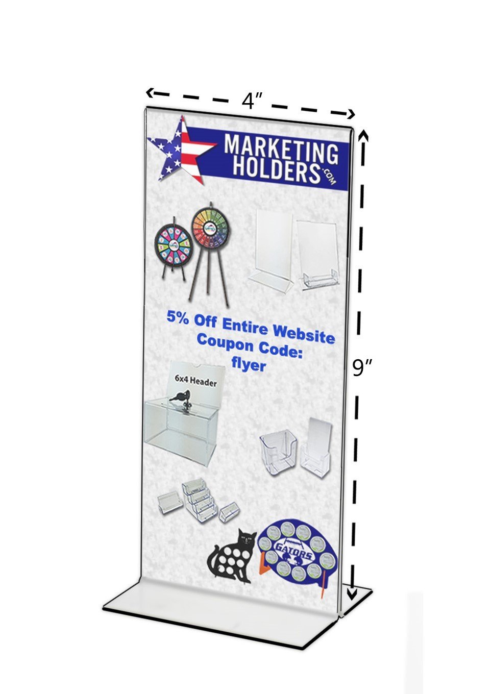 table tent dimensions
