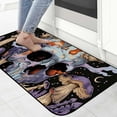 thumbnail image 4 of ONETECH Skull Mushrooms Psychedelic Art Square Floor Mat - Outside Entry Yard Floor Patio Mat - Burlap Felt Mat for Home Entrance 19.68*47.24 in, 4 of 6
