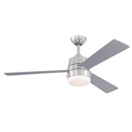 

Westinghouse Lighting 7304900 52 in. Brinley 3-Blade Brushed Nickel Indoor Ceiling Fan with Dimmable LED Light Fixture with Opal Frosted Glass