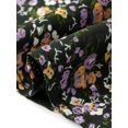 thumbnail image 6 of DARING DIVA Women's Plus Sweetheart Neck  Floral Blouse with Ruffle Hem 2X Black, 6 of 6