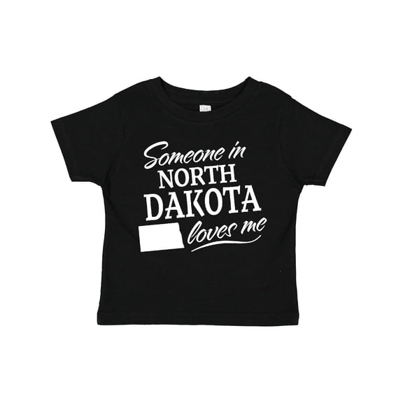 Inktastic Someone in North Dakota Loves Me Boys or Girls Toddler T-Shirt
