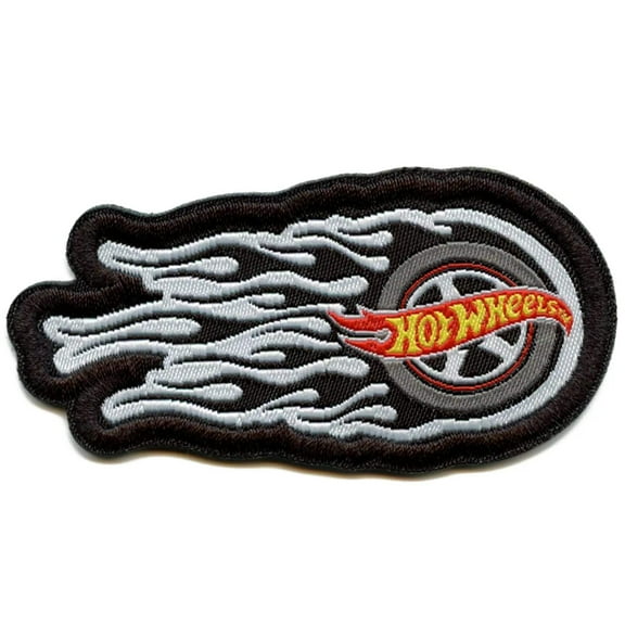 Hot Wheels Logo Patch Car Tire Smoke Embroidered Iron On