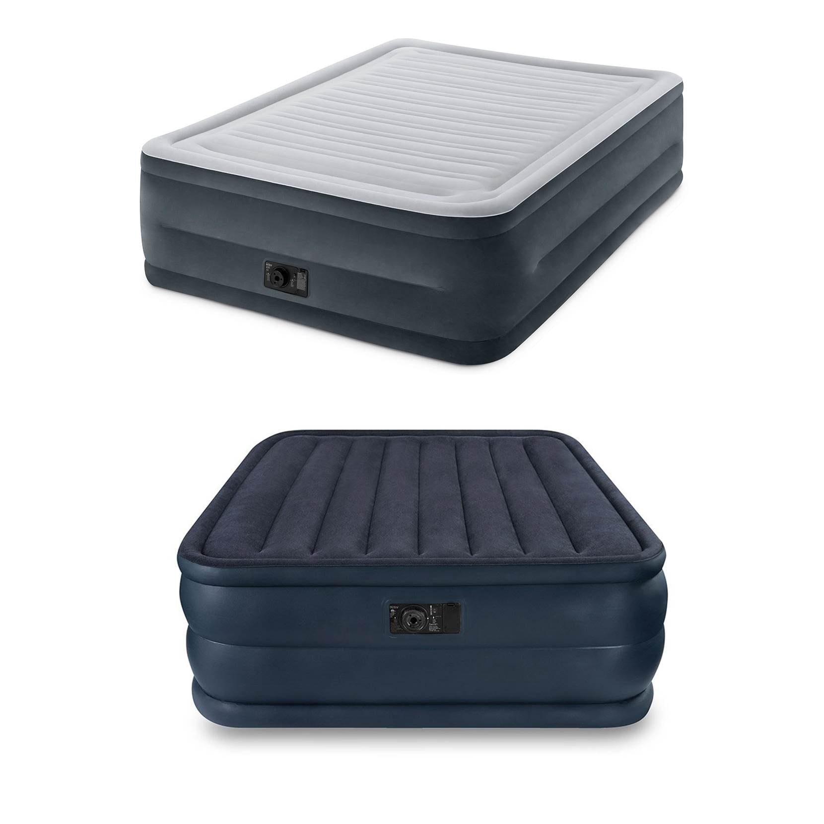 Intex Queen DuraBeam Air Bed w/ BuiltIn Pump + Downy Air Bed w/ Built