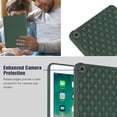 thumbnail image 6 of Allytech Case for iPad 9th/8th/7th Generation 10.2" 2021/2020/2019, Slim Luxury Diamond Pattern [Camera Protection] Shockproof Soft TPU Back Case - Green, 6 of 7
