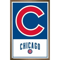 MLB Chicago Cubs - Logo 22 Wall Poster, 22.375" x 34" Framed
