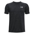 thumbnail image 1 of Camiseta Under Armour Tech 2.0 de manga corta para niños, color blanco y negro, 1 of 2