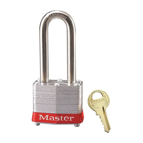 Master Lock Lockout Padlock,KA,Red,1-1/4"H 3KALHRED-0630