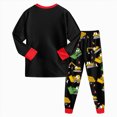 thumbnail image 5 of Gibobby Toddler Baby Boy Fall Winter Clothes 0-24Months 2t 3t 4t Color Block Long Sleeve Sweatshirt Tops Joggers Pants Outfit Sets(5-6 Years,Red), 5 of 6