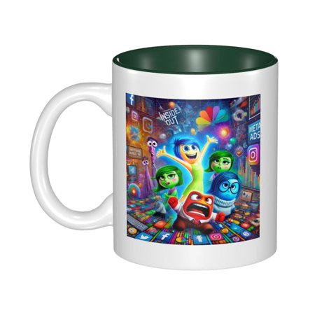 

Inside Out Coffee Mug Fun Mugs Dark Green
