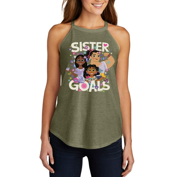 Disney's Encanto - Sister Goals - Juniors High Neck Tank Top
