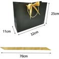 thumbnail image 2 of 6 Pieces Party Favor Bags 32 x 25 x 11 cm, Paper Gift Bags with Handles and Bow Tie Ribbon for Gift Wrapping Wedding Party Celebrations (6 Colors), 2 of 4