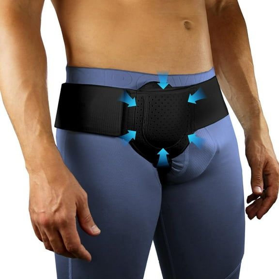 Adjustable Inguinal Hernia Belt for Men & Women - Left/Right Side Groin Support with Medical-Grade Breathable Padding, Pain Relief for Daily Activities