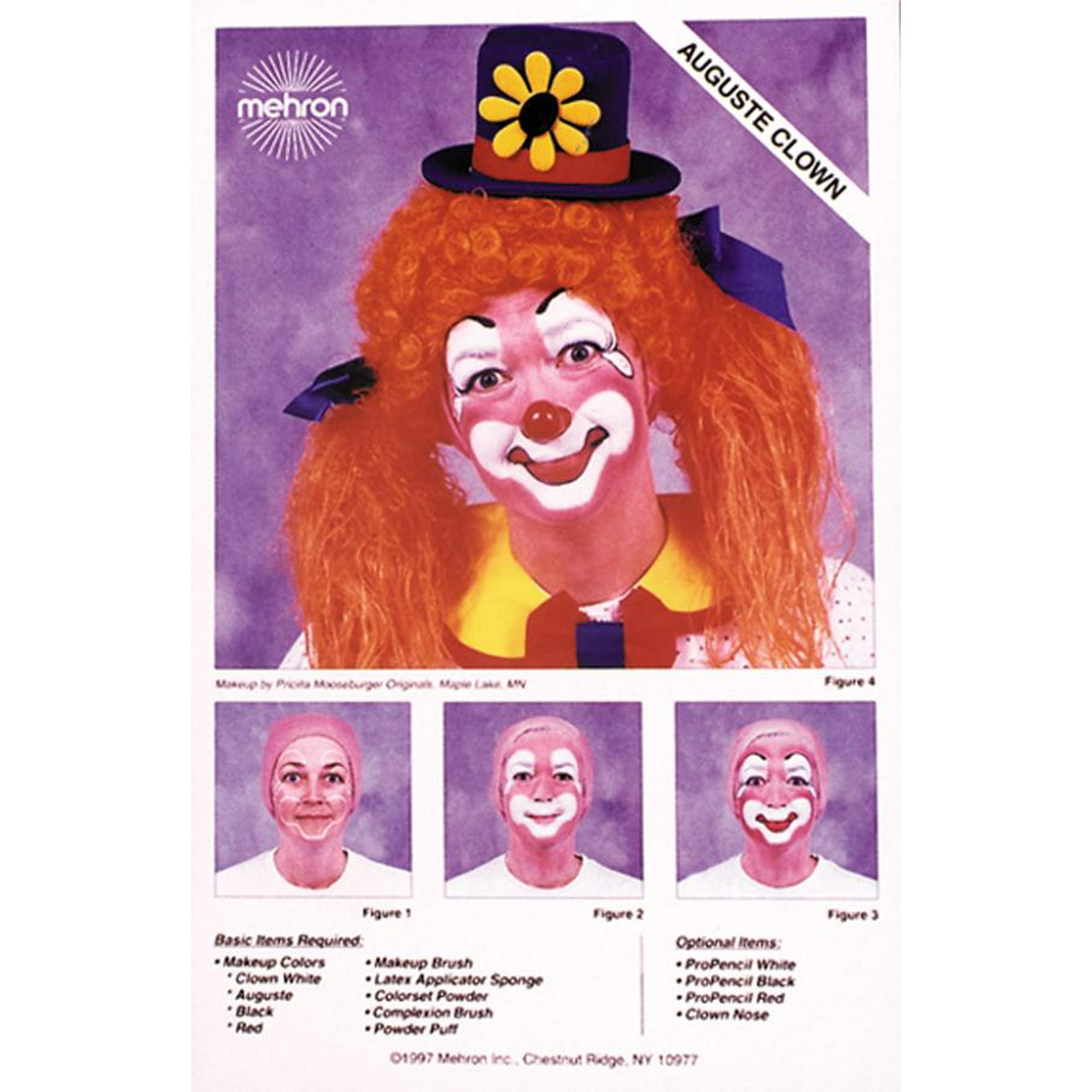 How To Apply Clown Makeup Auguste Makeup Vidalondon
