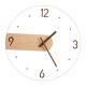 thumbnail image 4 of Reloj de pared decorativo moderno de 11,81 pulgadas con esfera de madera y punteros, sencillo y fácil de colgar, silencioso para hotel, oficina, 4 of 7