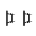 thumbnail image 2 of Wosthever Juego de manijas de puerta de doble cara circulares negras para puertas de americanas Manija de puerta de granero cuadrada Cuadrado 2piezas, 2 of 6