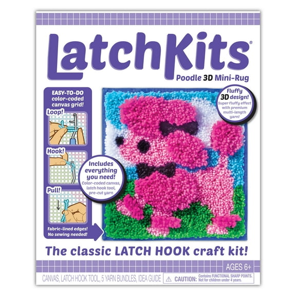 LatchKits Poodle 3D Mini-Rug