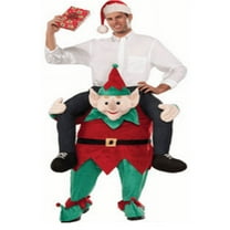 Elf Costume Christmas Costumes for Women/Men Fancy Ride on Elf’s Shoulders Unisex Adult Costume