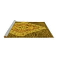 thumbnail image 2 of Ahgly Company Machine Washable Indoor Rectangle Medallion Yellow Traditional Area Rugs, 5' x 7', 2 of 4