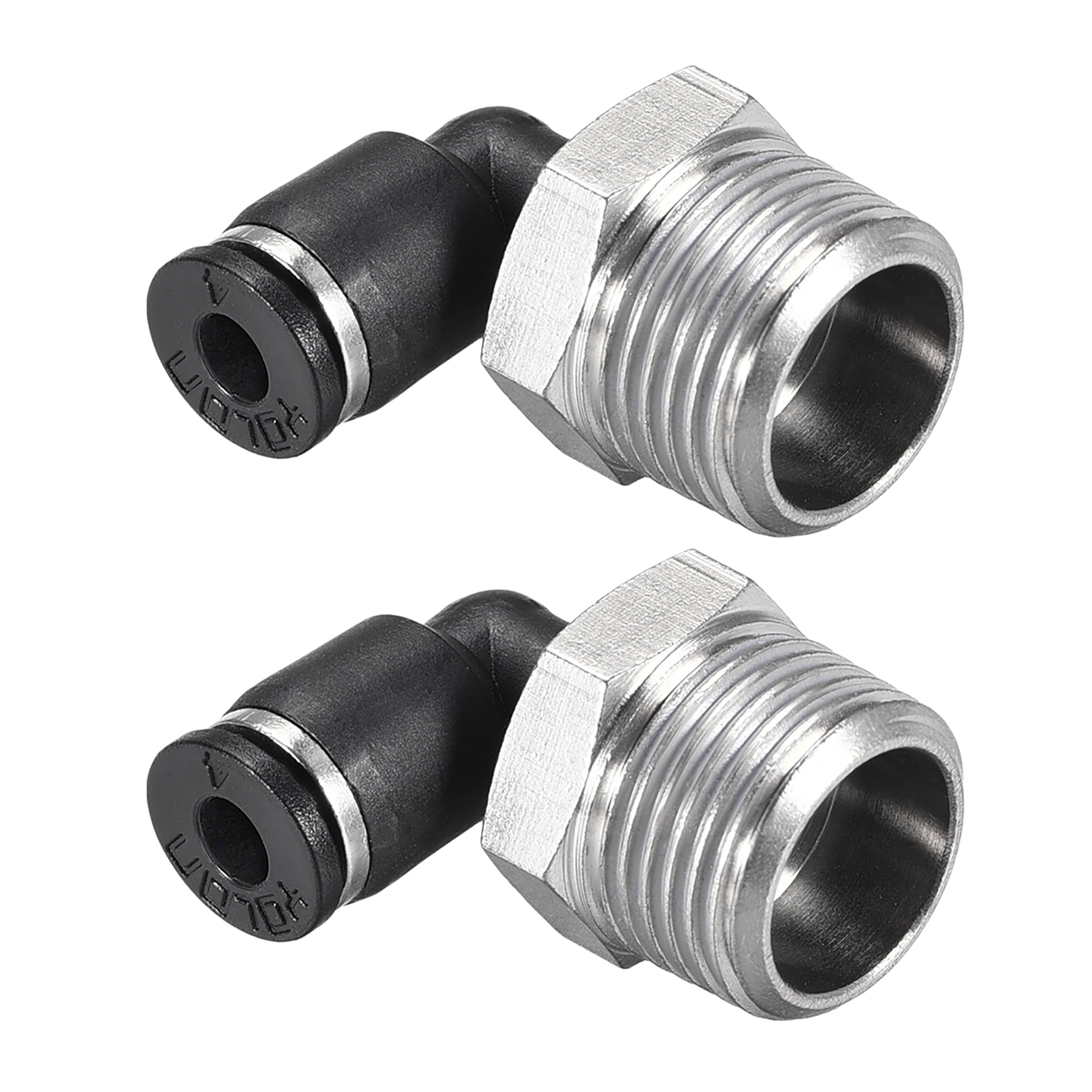 Air Pneumatic Push In Connector Male Elbow Fitting 4 mm OD*1/8" NPT