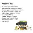 thumbnail image 3 of Dinosaurio Camión Juguete Transportador De Coche Conjunto Incluye Figuras De Dinosaurio Huevo Mini Coche De Carreras Señales De Carretera Accesorios Para Niños Juguete 39 Uds Eigraketly  HA038603-00, 3 of 6