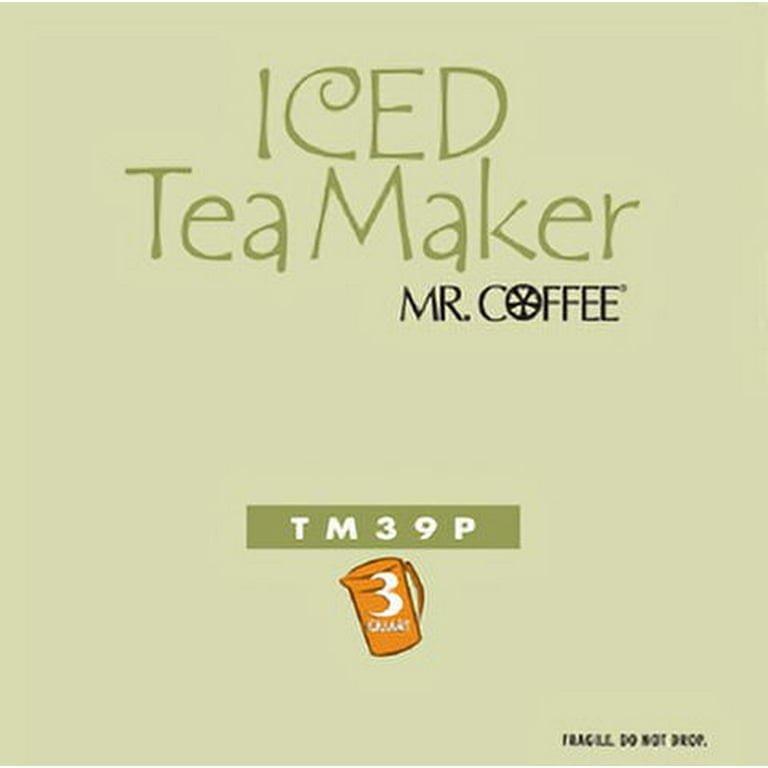 Mr. Coffee TM75 3 Quart Black Iced Tea Maker (TM75BK-1) for sale online
