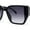 Black - Smoke, variant on Womens Classy Designer Style Squared Subtle Cat Eye Plastic Sunglasses Tortoise - Brown