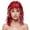 Style #B Red, variant on Colorful Tinsel Foil Wig Hat, Metallic Fringe Headpiece for Party Carnival, Cheerleader Spirit Accessory for Festivals and Cosplay Events Green