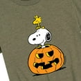 thumbnail image 3 of Peanuts - Snoopy Woodstock Pumpkin - Toddler And Youth Short Sleeve Graphic T-Shirt, 3 of 6