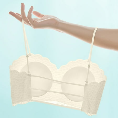 

MPWEGNP Womens No Steel Ring French Underwear Sexy Big Open Back Beautiful Back U Shaped Bra Summer Ultra Thin Bud Bra