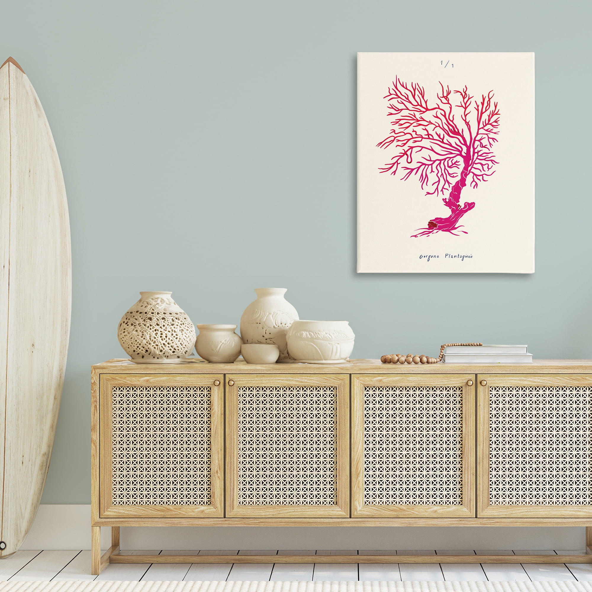 Stupell Industries Sea Fauna Coral Nautical & Beach Painting Wrapped Canvas Art Print Wall Art, 30 x 40